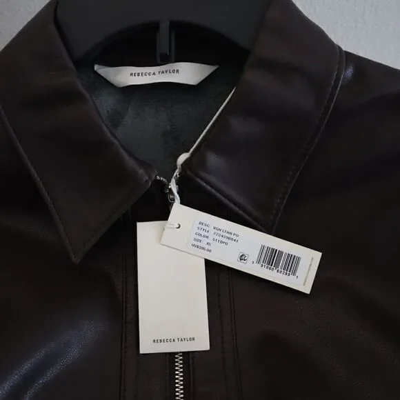 Rebecca Taylor 722439B041 Women's Sz XS Deep Port Brown Faux Leather Top is  available for purchase on au PAY Market - Imported Goods Online Store  Co.Ltd. | au PAY Market - Online
